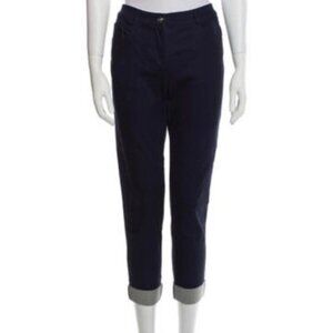 ST. JOHN COLLECTION Dark Blue Mid-Rise Skinny Leg Jeans Size 4 $395